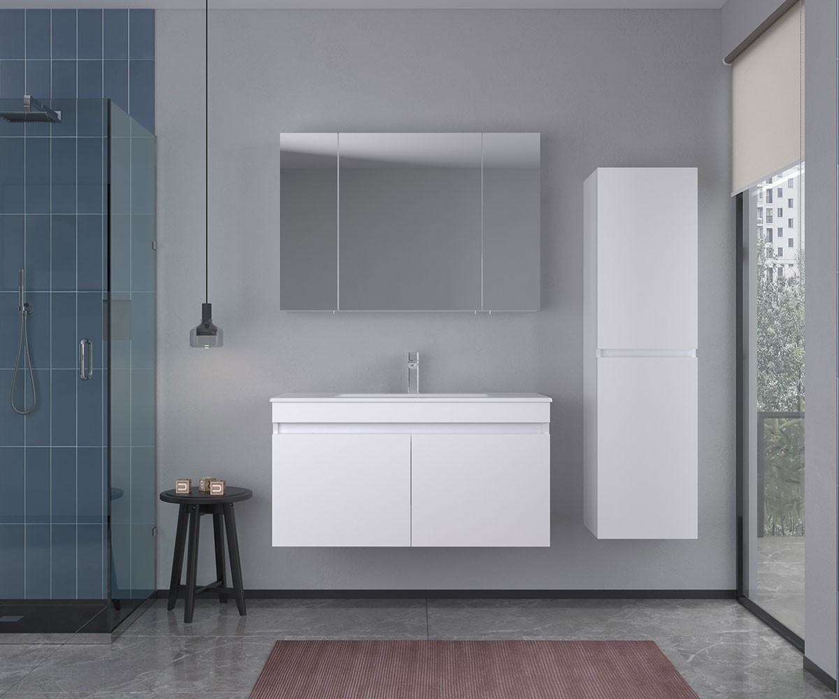 Capri 100 cm Banyo Dolabı